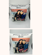 Load image into Gallery viewer, Personalized Favors Custom Photo Sequin Pillowcases | Valentines Day Gift| Engagement Gift | Wedding Gift| Gift for Holiday| Anniversary Gift | Graduation Gift| Gift for her| Thoughtful Gift| Keepsake |Any Picture | Any words| Any Audio |Magic Reversible Throw Pillowcase Decorative Cushion